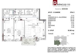 Apartament 3 camere nou, clădire premium pe strada Brancusi - imagine 6