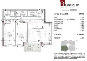 Apartament 3 camere nou, clădire premium pe strada Brancusi - imagine 7