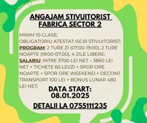 Stivuitorist fabrica Sector 2