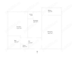 77.500 Euro negociabil 2 camere, 57mp, decomandat, liber, etaj3, Mazepa1. - imagine 2