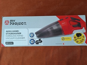 Aspirator auto de mana cu acumulator 20V, MyProject - imagine 3
