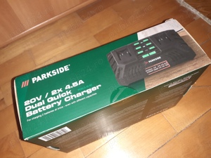 Incarcator dublu pentru baterii Parkside - imagine 2