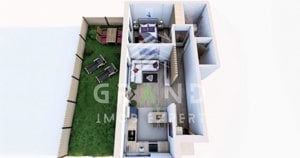 Apartament cu 2 camere,50mp, semifinisat, gradina, zona Someseni! - imagine 2