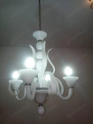 Candelabru Lustra "Montanera" - Sticla Metal. Spectaculos - 850 lei  - imagine 2