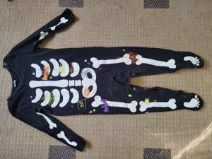 Salopetă Halloween schelet măsura 86
