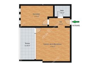 Apartament 2 camere si terasa zona Calea Dumbravii din Sibiu - imagine 8