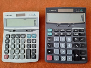Calculator de birou Casio, alimentare Dual   Baterie + energie solara - imagine 2
