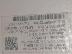 Laptop Lenovo Ideapad 700 15ISK, i7, 16 gb ram - imagine 5