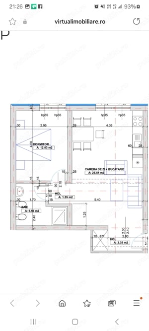 Apartament 2camere utilat gradina 50mp zona linistita - imagine 7