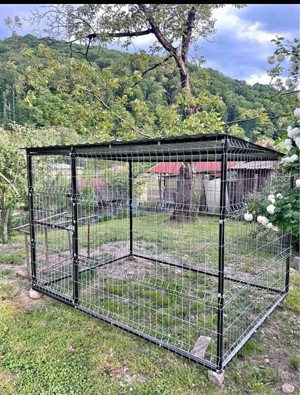 Tarc, padoc 1.5x2m pentru caini din structura metalica rezistenta NOU