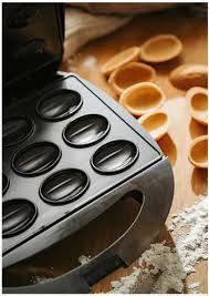 Aparat pentru copt in forma de coji de nucă,12 forme,1200W,indicator luminos,placi antiaderente,nou - imagine 3