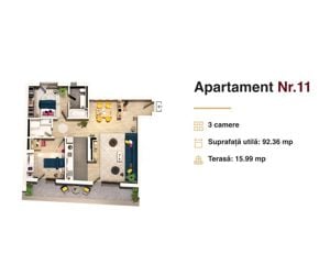 Apartament de 3 camere, imobil exclusivist, Central - imagine 8