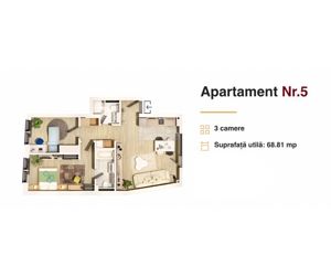 Apartament de 3 camere, imobil exclusivist, Central - imagine 7