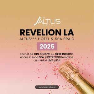 Last minute Revelion 2025 (MIN. 3 nopți cu mese incluse si acces SPA) la ALTUS*** Hotel & SPA Praid