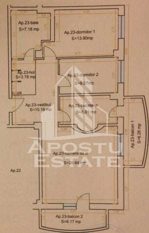 Apartament 3 camere,bloc nou, loc de parcare,  zona Aradului - imagine 11