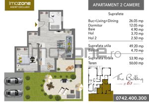 Apartament 2 camere- curte- 2 loc parcare- Militari /Pacii- Metrou - imagine 14