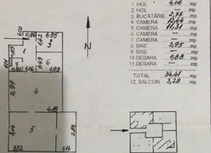    45.000 euro, apartament 2 camere, 37mp, Micro19, etaj intermediar  - imagine 3