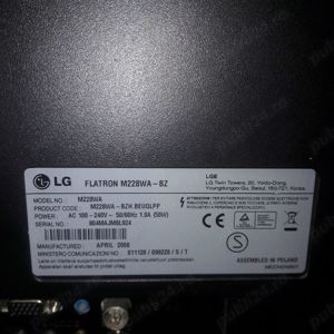 Tv LCD analog 22"inchi LG Flatron M228WA-BZ - imagine 3