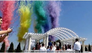 Decoratiuni masini nunta fum greu, gheata carbonica, fulgi de zapada, balonase pentru nun?i,botezuri - imagine 3