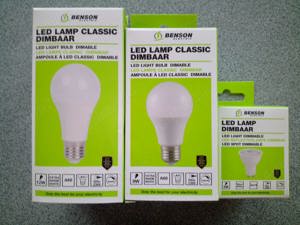 Becuri led dimabile Benson, E27-GU10, 5-9-12W, 3000K,400-760-1020lum