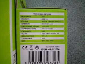 Becuri led dimabile Benson, E27-GU10, 5-9-12W, 3000K,400-760-1020lum - imagine 4