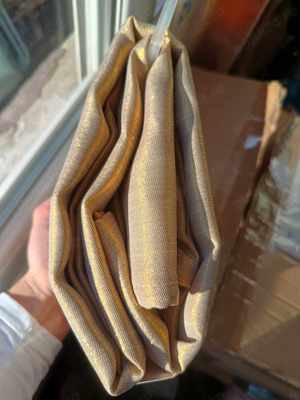 Perdea DUs dunelm Gold Sparkle Shower Curtain 180L x 180W - imagine 4