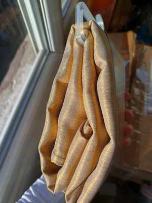 Perdea DUs dunelm Gold Sparkle Shower Curtain 180L x 180W - imagine 2