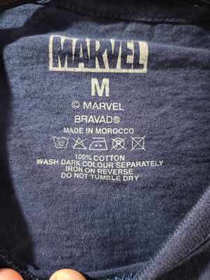 Tricou Bumbac Captain America - Distress Shield Size M - imagine 3