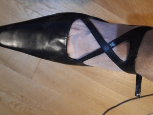 Pantofi negri noi din piele 36 37