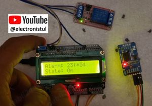 Proiect Arduino ceas cu alarma cu comanda externa lcd 16x2 si RTC
