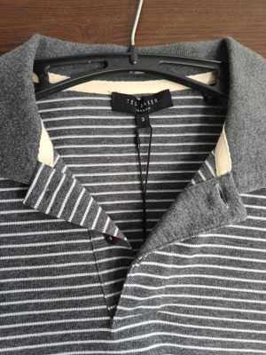 Tricou Ted Baker Ravens Striped Pique Polo Size M - imagine 2