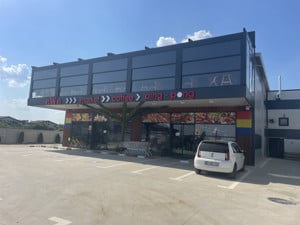 Domnești, spațiu comercial, P+1, complet utilat, utilități, 900mp