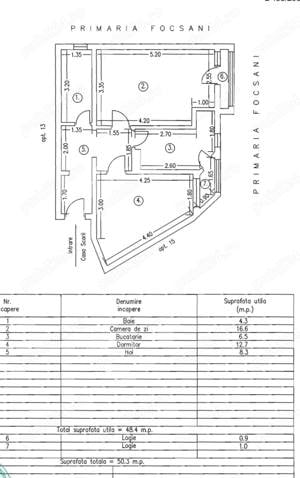 Vand apartament 2 camere situat central Focsani Vrancea vedere parc - imagine 2