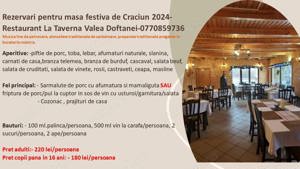 La Taverna Valea Doftanei: Cazare Craciun 2024 - Revelion - imagine 7