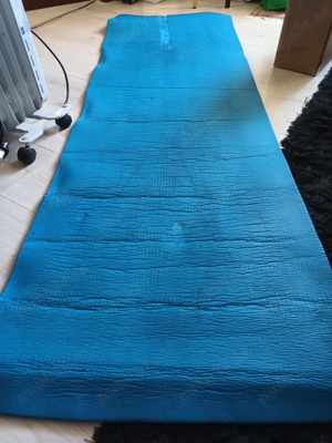 Saltea de yoga mat albastra 180x60 cm, Grosime 10mm Covoraș de yoga - imagine 3