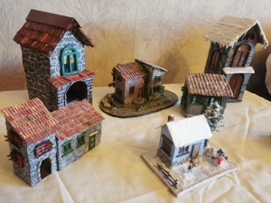 machete diorame casute decor rustic case traditionale romania italia bodega carciuma medievala - imagine 4