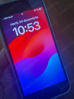  iPhone SE 2020   64GB   Baterie sub 85%   Stare foarte bună 