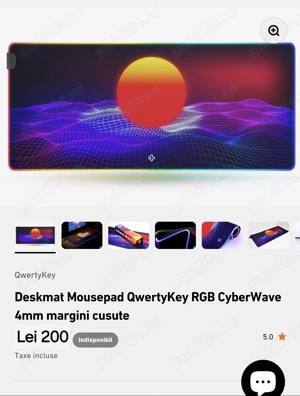 Vând deskmatt Qwertykey 