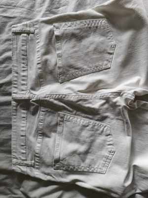 Blugi Zara jeans denim white black Label Straight preppy light wash Size 30w x33l - imagine 2