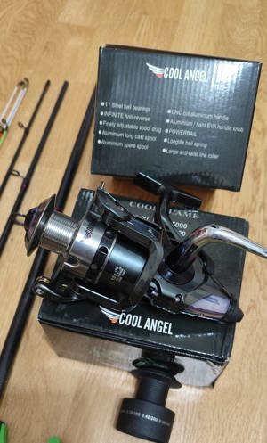 Set pescuit Feeder,2 Lansete 3, 90m,200 gr,2 Mulinete 5000,Senzori,Husa,Suporti - imagine 2