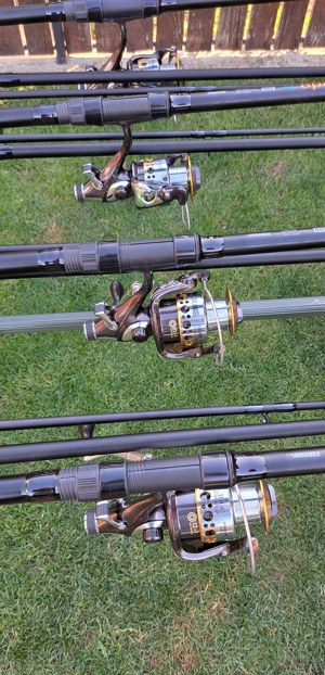 Set Pescuit, 4 Lansete Komodo Carp 3, 60m, 3 Segm+4 Mulinete G65 cu Baitrunner+Rod Pod+Senzori - imagine 2