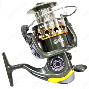 Set 4 Lansete 3, 90m, 3 Segm, Mandrina Metalica, 3,5 LBS+4 Mulinete Glamour 7000 - imagine 2