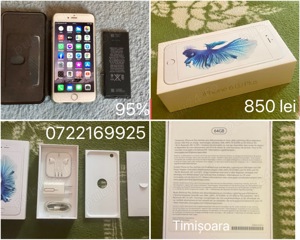 iPhone 6S Plus 64Gb,alb,baterie nouă,OCAZIE ! - imagine 4
