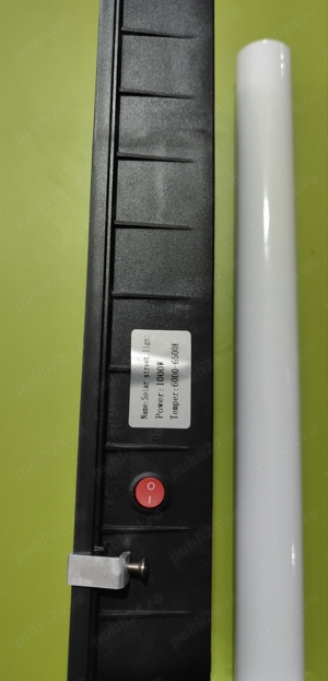 Lampa solara stradala, 1000 W, telecomanda, senzor miscare, suport inclus - imagine 5