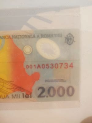 Vând Bancnotă 2000 Eclipsa serie 001A...