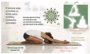 Sesiuni yoga online și în studio, Iasi