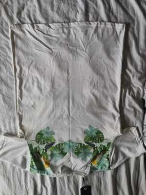Tricou !Solid Tropical Printed Pure Cotton T-shirt Size S-M - imagine 5