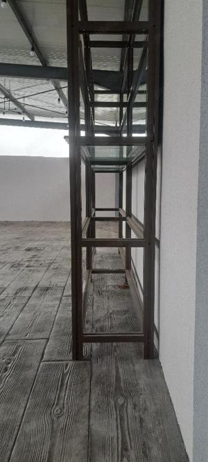 Raft expunere marfa profil de aluminiu 50x50mm. 5 polite .2.7m(L) x 2m(i) x 0.4m(l). Nu se uzeaza. - imagine 2