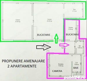 Apartament cu 3 camere ULTRACENTRAL - CONTI la 128.000 euro - imagine 3