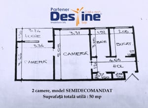 PRIMA ÎNCHIRIERE - Apartament 2 camere 50 mp - PODU ROȘ